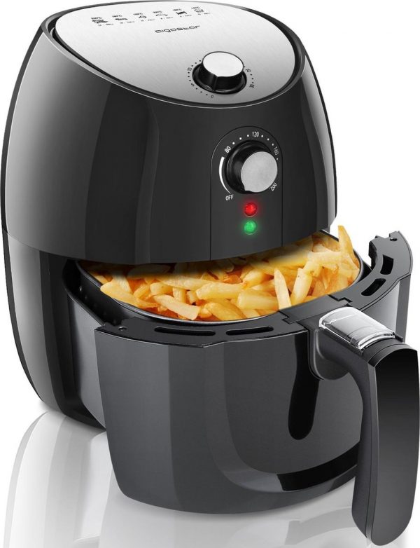 Aigostar Dragon Pro 30LDX - Hetelucht Friteuse - Airfryer -4.2L - Zwart