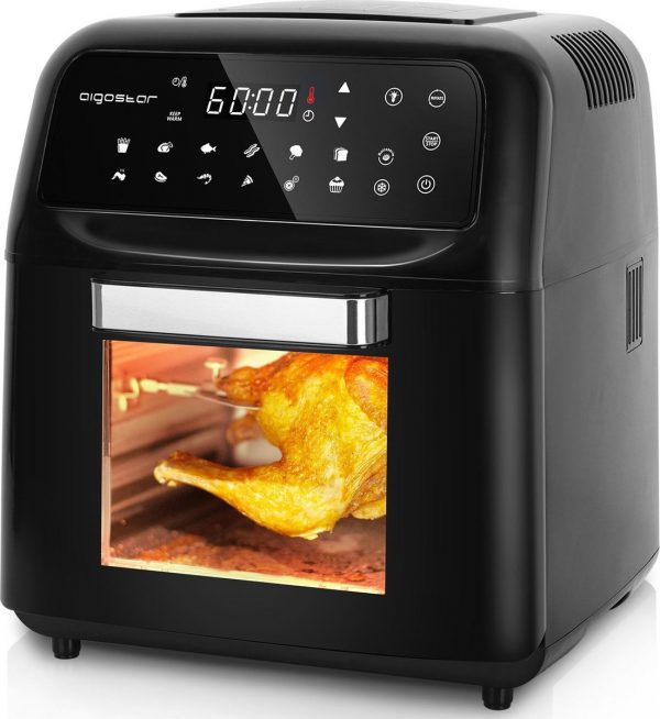 Aigostar Master 30LVU - Airfryer/Oven - Hetelucht friteuse - Zwart