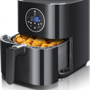 Aigostar Mini Cube 30VPH Airfryer XL - Hetelucht Friteuse - 1500Watt - 3,5L - Zwart