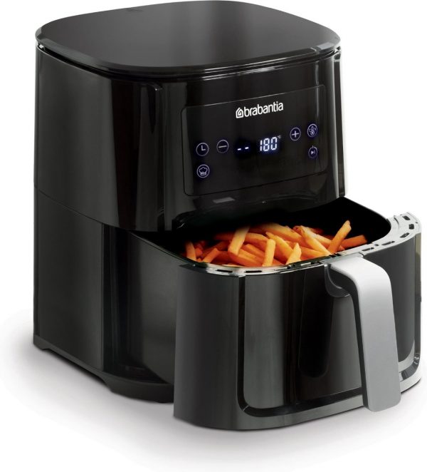 Brabantia BBEK1131 HaloAir Airfryer - Heteluchtfriteuse - 5.5 L - 1700 Watt - Zwart