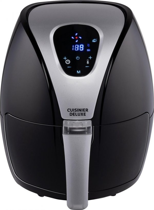 Cuisine Deluxe Heteluchtfriteuse - Airfryer - 2,4 Liter - 1300-1500 Watt - 80% minder Vet - Timer - Digitaal Scherm