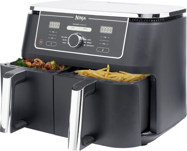 Ninja AF400EU Heteluchtfriteuse XL - Dual Zone Airfryer - Twee kookvakken - 9.5 liter - 2470 W