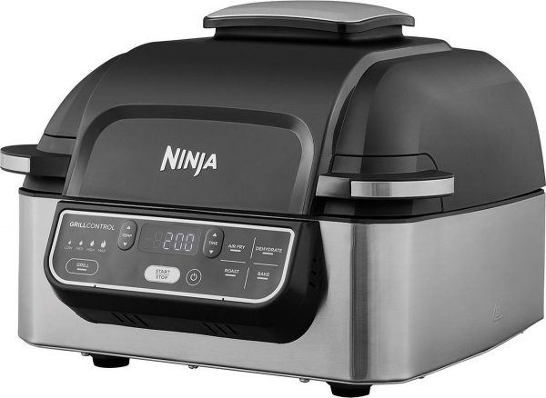 Ninja AG301EU - 2-in-1 Grill & Hetelucht Friteuse 5,7 liter - Grijs/Zwart