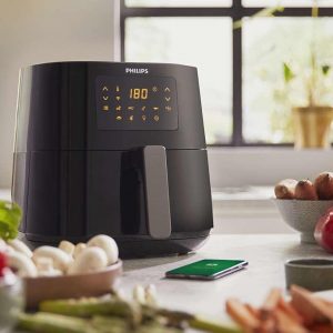 Philips Essential Rapid Air-technologie, 1,2 kg, 6,2 l, zwart, Airfryer XL