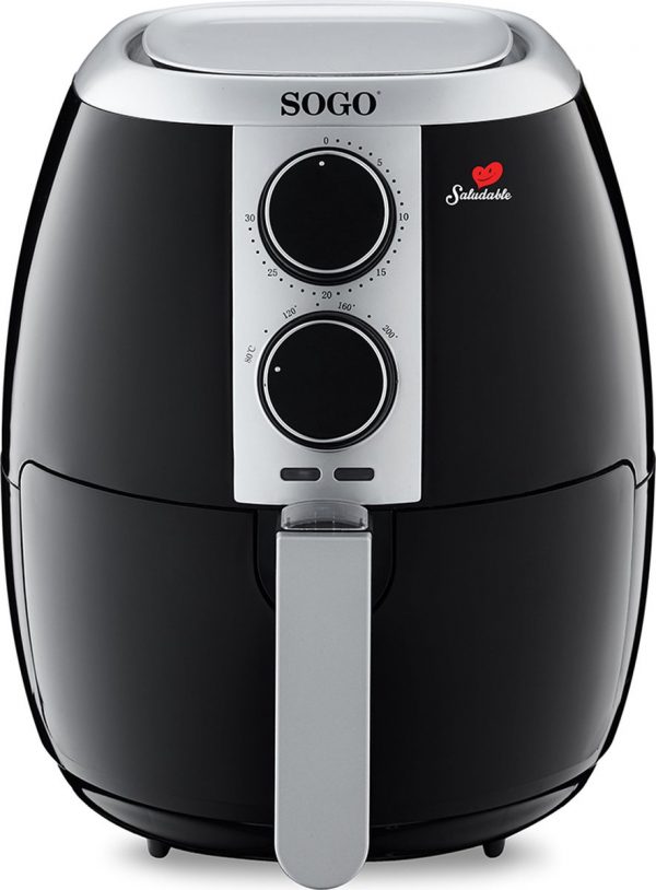 Sogo - 10475 - Hot Airfryer - Hetelucht Friteuse - 3.5 L - 80-200 ⁰C - Timer - 1500 Watt