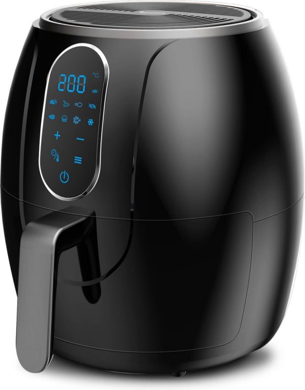 TurboTronic AF3D Digitale Airfryer - Heteluchtfriteuse - 3L - Zwart